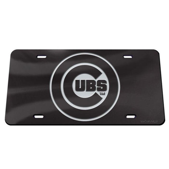 Chicago Cubs BLACK Specialty Acrylic License Plate