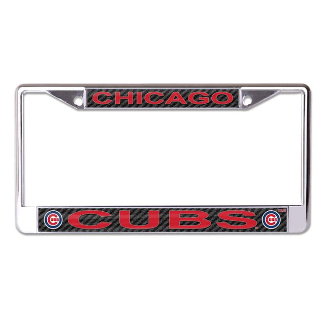 Chicago Cubs CARBON Lic Plt Frame S/L Printed