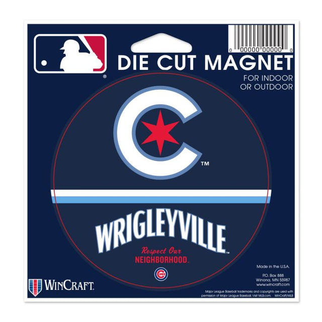 Chicago Cubs CITY Die Cut Magnet 4.5" x 6"