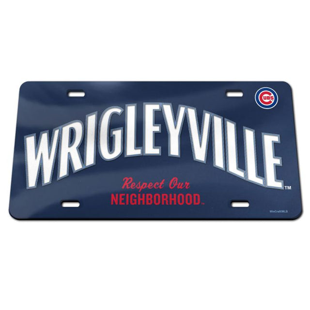 Chicago Cubs CITY Specialty Acrylic License Plate