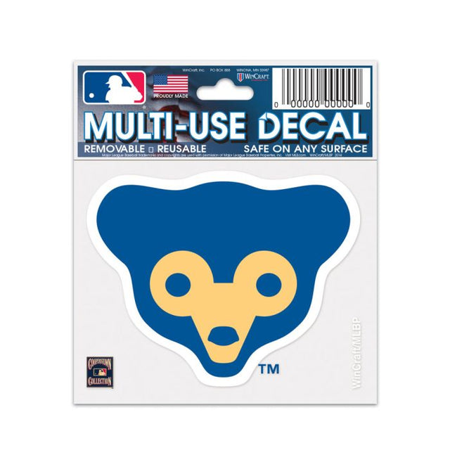 Chicago Cubs / Cooperstown Multi-Use Decal 3" x 4"