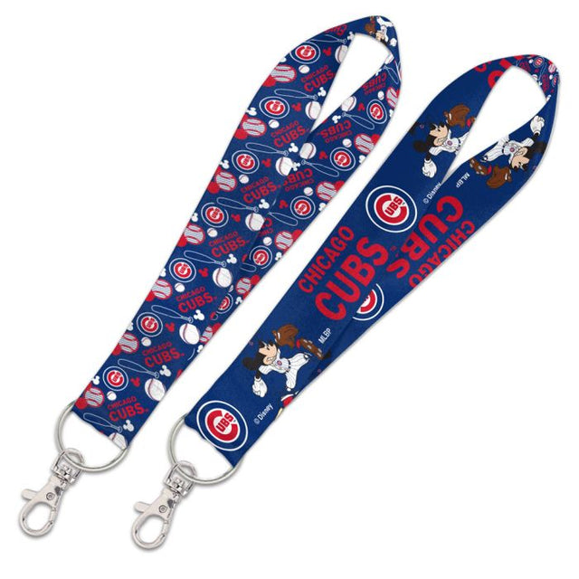 Correa para llaves con cordón de 1 pulgada de Mickey Mouse de los Chicago Cubs/Disney