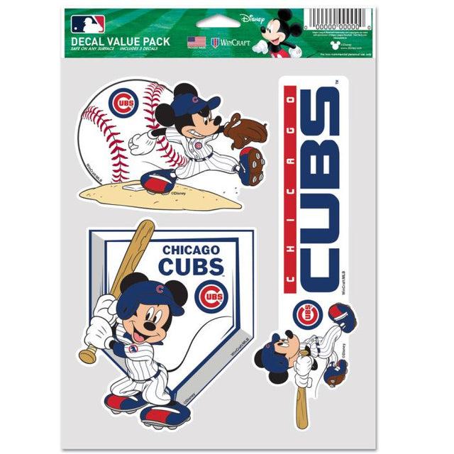 Paquete multiusos para 3 fanáticos de los Chicago Cubs/Disney