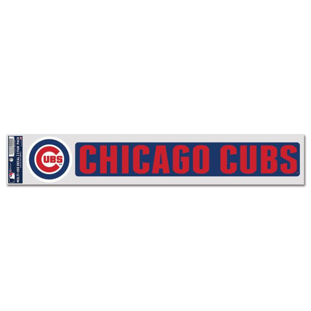 Calcomanías para fanáticos de los Chicago Cubs de 3" x 17"