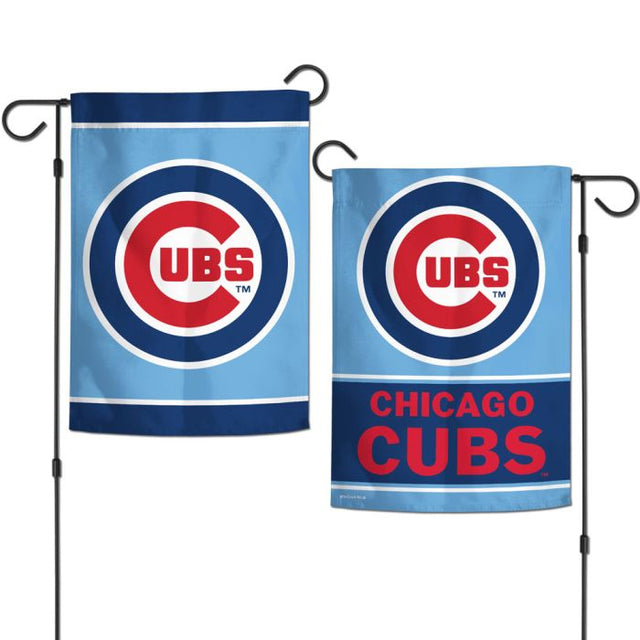 Banderas de jardín de los Chicago Cubs, de 2 lados, 12,5" x 18"