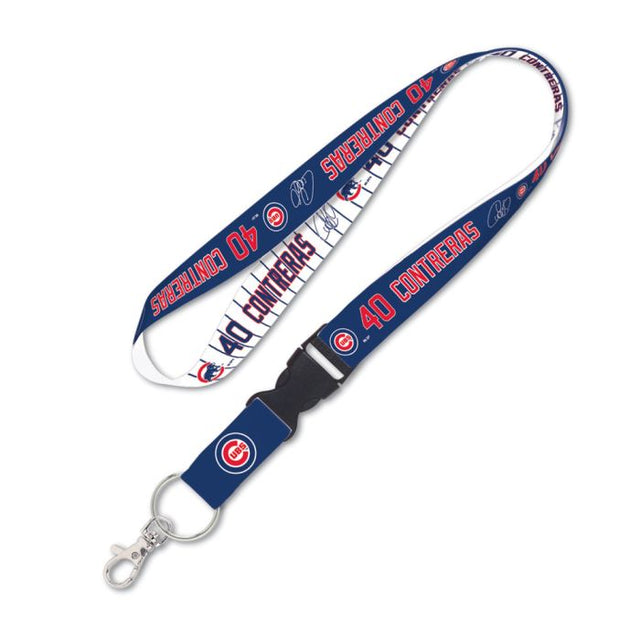 Chicago Cubs Lanyard w/detachable buckle 1" Wilson Contreras