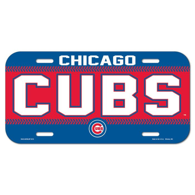 Chicago Cubs License Plate