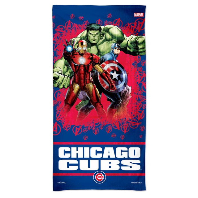 Chicago Cubs / Marvel (c) 2021 MARVEL Spectra Beach Towel 30" x 60"