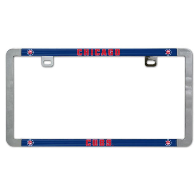 Chicago Cubs Metal Lic. Plate Frame Slim