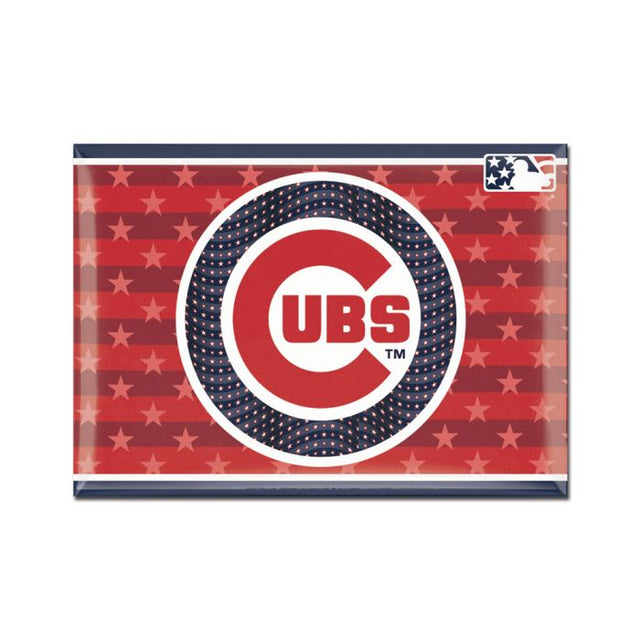 Imán de metal de los Chicago Cubs de 2,5" x 3,5"