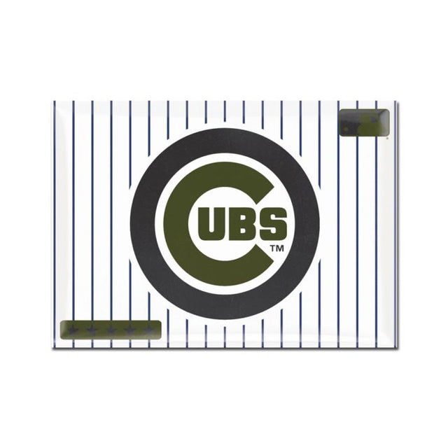 Imán de metal de los Chicago Cubs de 2,5" x 3,5"