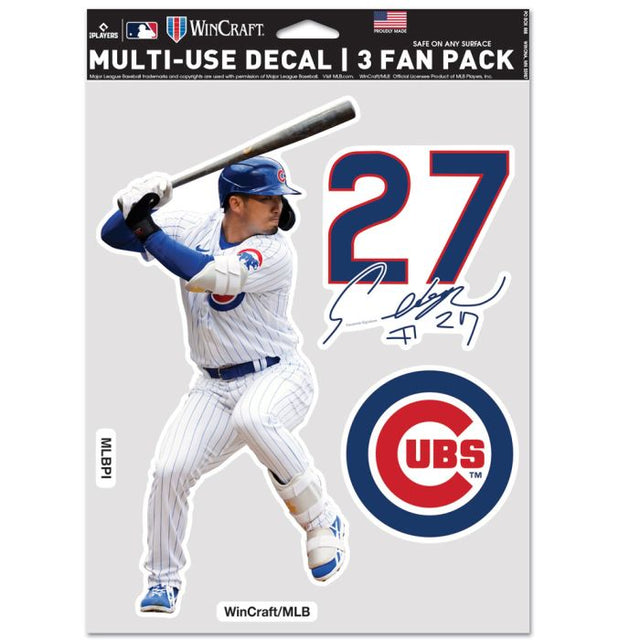 Paquete multiusos para 3 fanáticos de los Chicago Cubs Seiya Suzuki