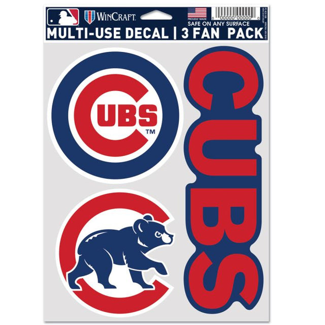 Chicago Cubs Multi Use 3 Fan Pack