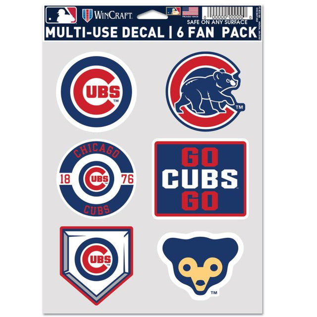 Chicago Cubs Multi Use 6 Fan Pack