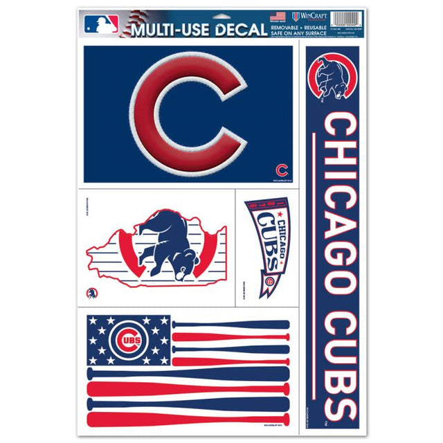 Chicago Cubs Multi Use Decal 11" x 17"