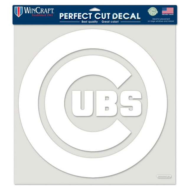 Calcomanía de corte perfecto de los Chicago Cubs de 17" x 17"