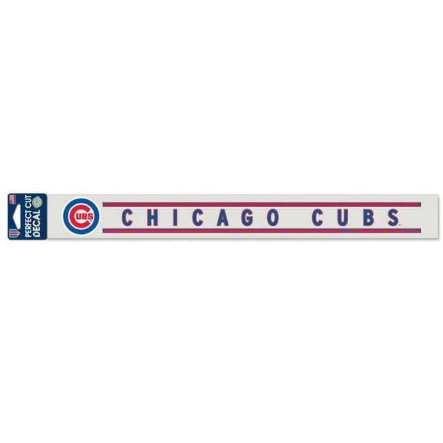 Calcomanías de los Chicago Cubs de corte perfecto de 2" x 17"