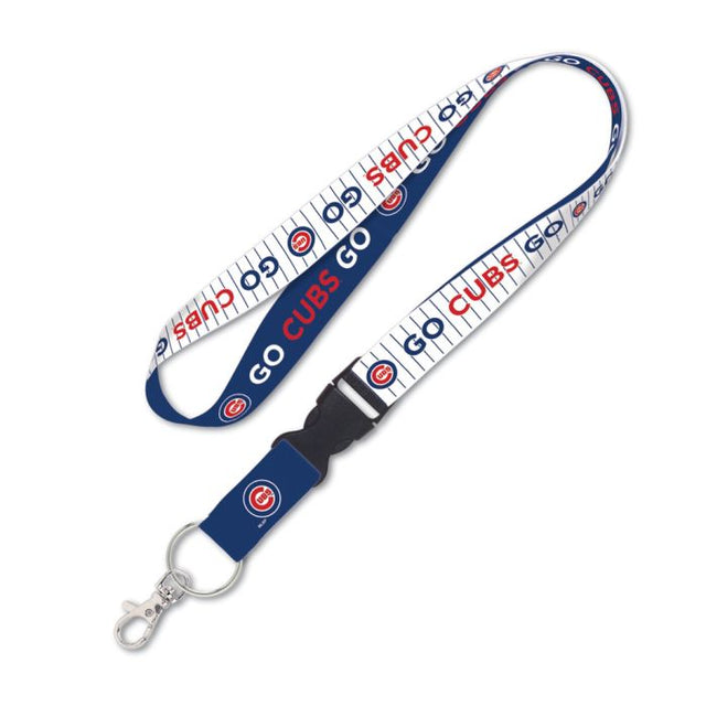 Chicago Cubs SLOGAN Lanyard w/detachable buckle 1"