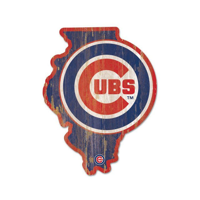 Chicago Cubs STATE SHAPE