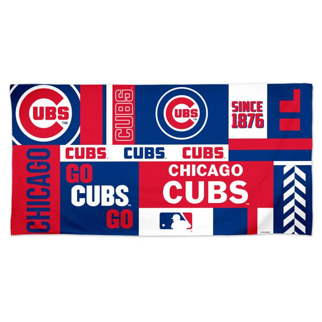 Toalla de playa Spectra de los Chicago Cubs de 30" x 60"