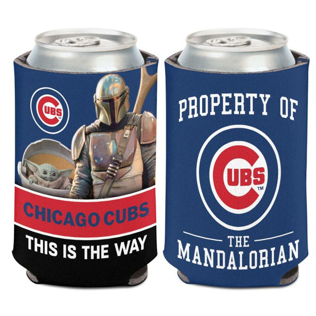 Enfriador de lata de 12 oz de Chicago Cubs / Star Wars Mandalorian