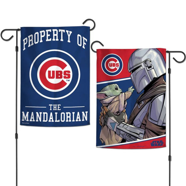 Chicago Cubs / Star Wars Mandalorian Garden Flags 2 sided 12.5" x 18"