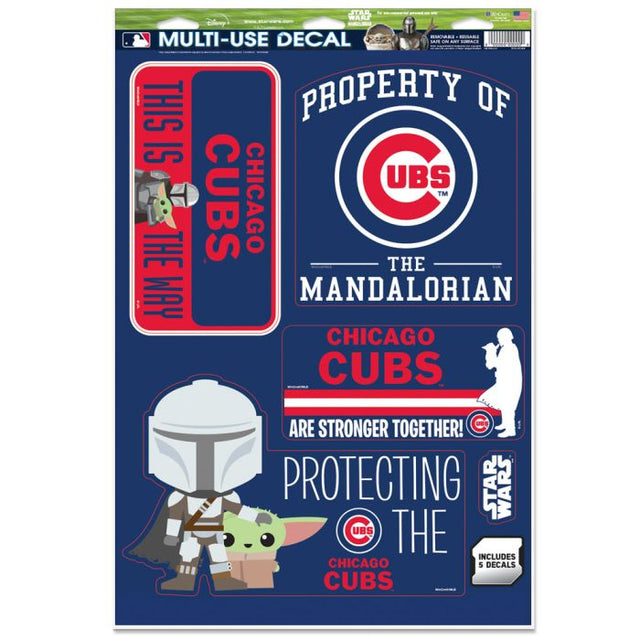 Chicago Cubs / Star Wars Mandalorian Multi-Use Decal 11" x 17"