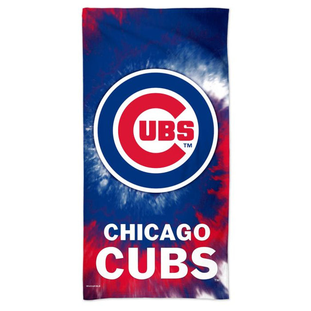 Toalla de playa Spectra TDYE de los Chicago Cubs de 30" x 60"