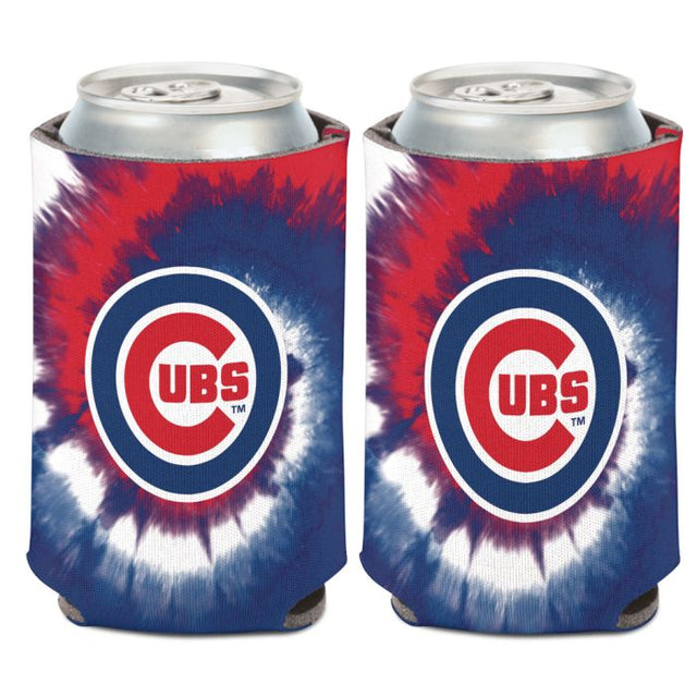 Enfriador de lata con teñido anudado de los Chicago Cubs, 12 oz.