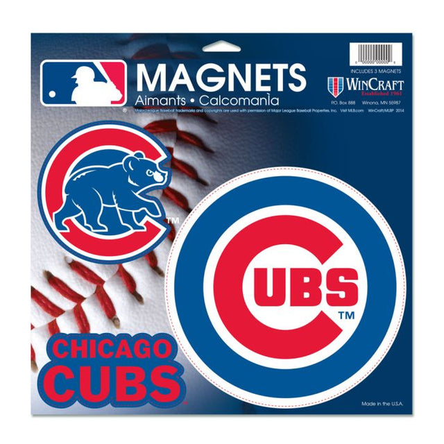 Imán de vinilo de los Chicago Cubs de 11" x 11"