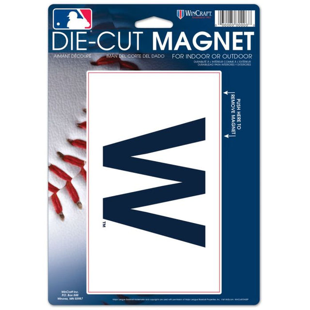 Chicago Cubs "W" Die Cut Logo Magnet 6.25" x 9"