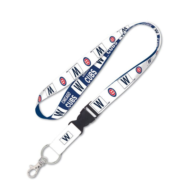 Chicago Cubs "W" Lanyard w/detachable buckle 1"