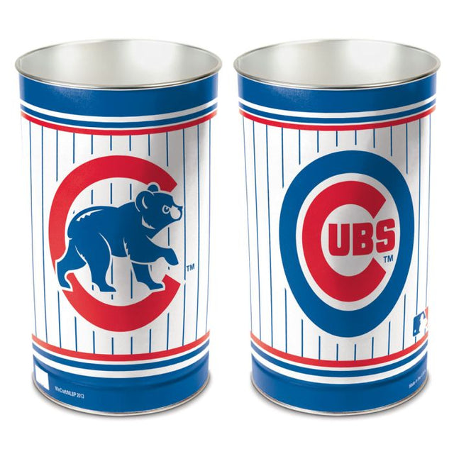 Papelera de los Chicago Cubs, cónica, 15" de alto