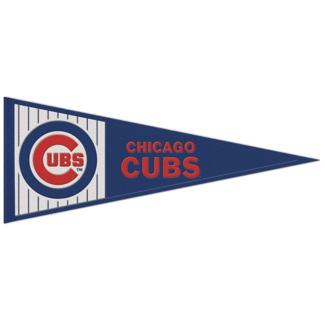 Banderín de lana de los Chicago Cubs de 13" x 32"