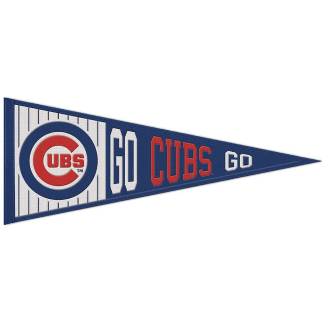 Banderín de lana de los Chicago Cubs de 13" x 32"