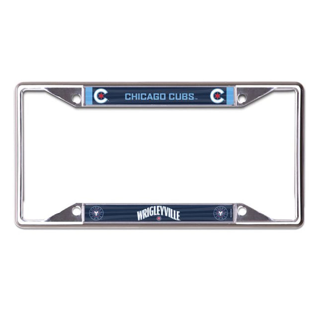 Chicago Cubs city Lic Plt Frame S/S Printed