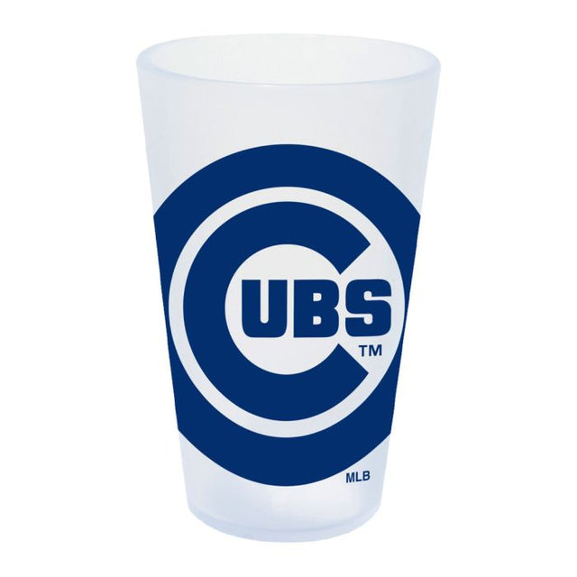 Vaso de pinta de silicona de 16 oz con forma de carámbano de los Chicago Cubs