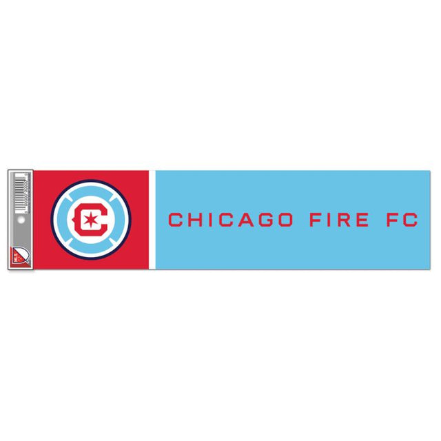 Tira de parachoques de Chicago Fire de 3" x 12"