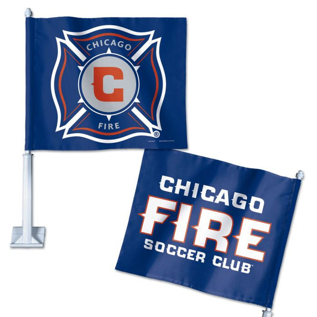 Bandera de Chicago Fire para automóvil de 11,75" x 14"