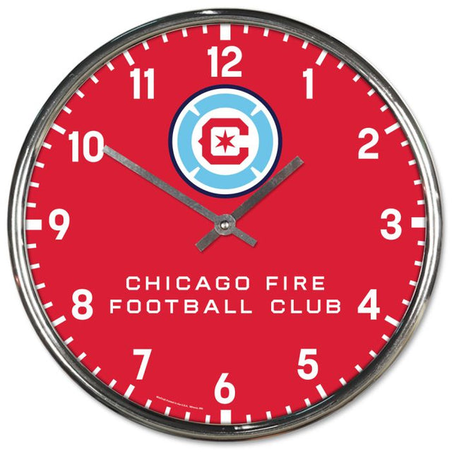 Reloj cromado Chicago Fire