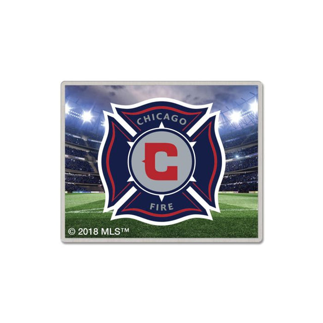 Tarjeta de joyería con pin de colección de Chicago Fire