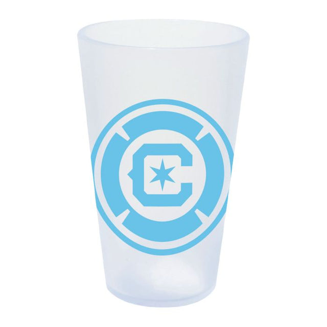 Vaso de pinta de silicona de 16 oz con forma de carámbano de Chicago Fire