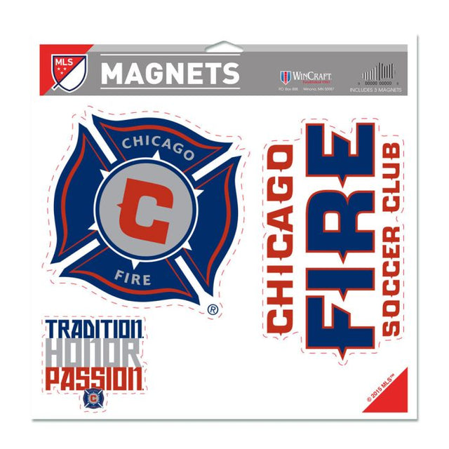 Imán de vinilo de Chicago Fire de 11" x 11"