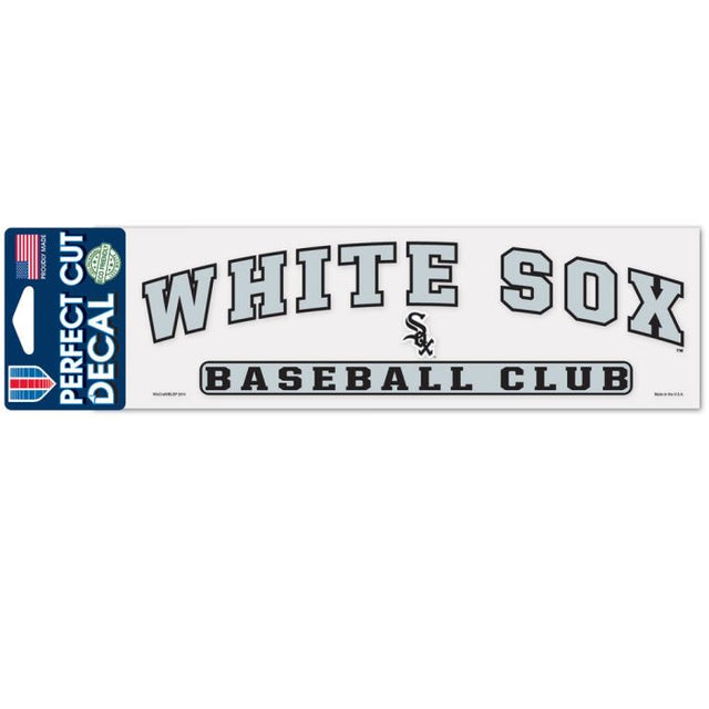 Calcomanías de corte perfecto arqueadas de los Chicago White Sox de 3" x 10"