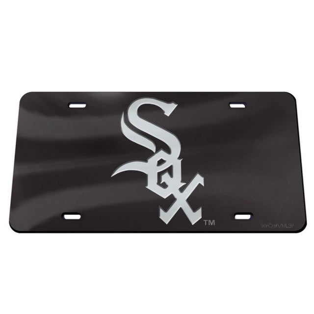 Chicago White Sox BLACK Specialty Acrylic License Plate