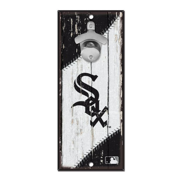 Letrero destapador de botellas de los Chicago White Sox de 5 x 11 pulgadas