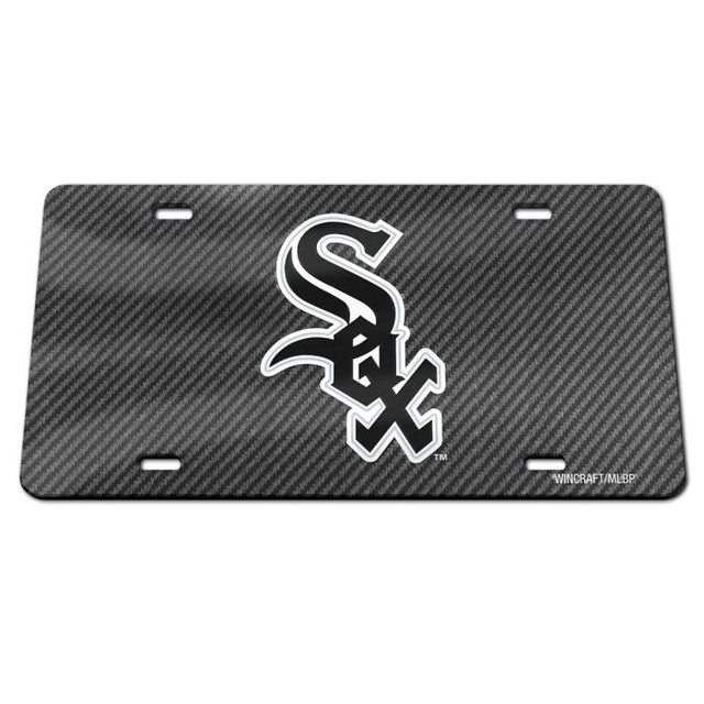 Chicago White Sox CARBON Specialty Acrylic License Plate