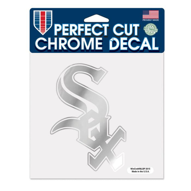 Chicago White Sox Chrome Perfect Cut Decal 6" x 6"