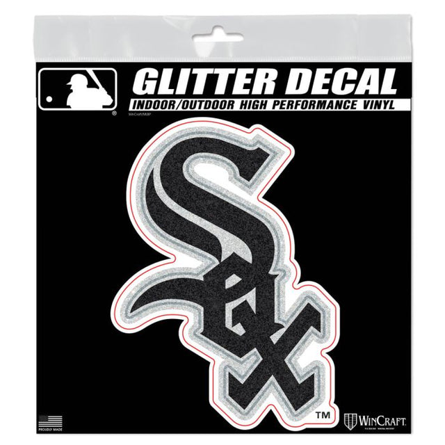 Chicago White Sox Decal Glitter 6" x 6"