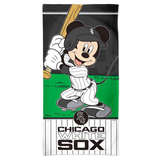 Toalla de playa Spectra de Mickey de los Chicago White Sox y Disney, 30" x 60"